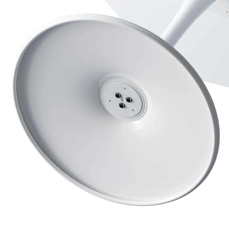 31.5" Modern Octagonal Coffee Table with MDF Top and Metal Base, Easy Assembly, 220 lbs Weight Capacity, White