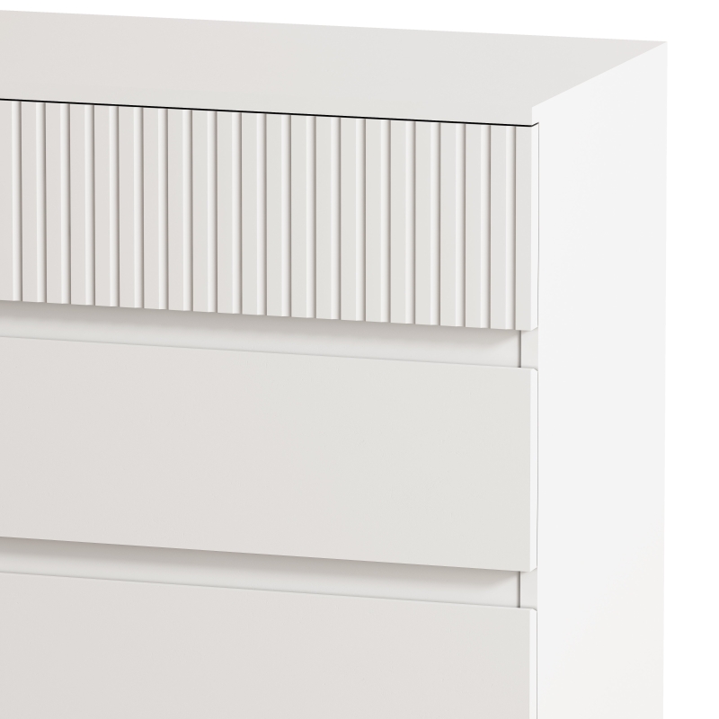 8-Drawer Storage Cabinet with Decorative Finish, Easy Assembly, Durable MDF Construction, Ample Storage Space, 47.24"x15.35"x37.8", White