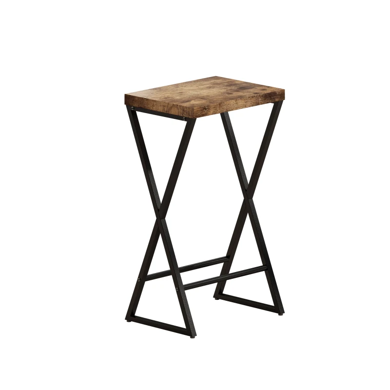 Modern Design Kitchen Dining Table Set with X-Shaped Legs, 3 Stools, Easy Assembly, 58.27"x16.34"x37.6", Natural