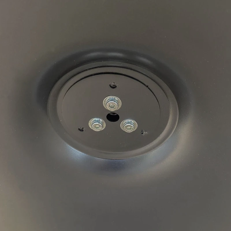 42.12" Modern Round Dining Table with MDF Top and Metal Base, Sturdy and Durable, Easy Assembly and Maintenance, Black