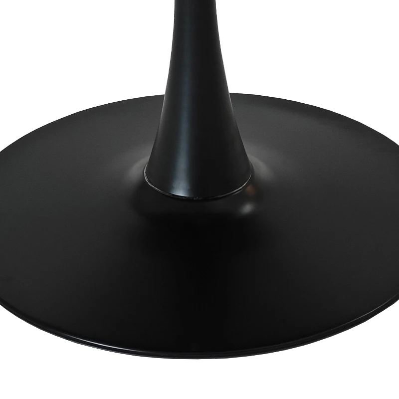 47.24" Modern Round Dining Table with Solid Wood Grain Top, Metal Base, and Easy Assembly, 220 lbs Weight Capacity, Brown Oak