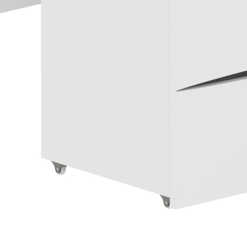 Dressing Table with Flip Top LED Mirror, Vanity Table with Storage, Removable Upholstered Stool, 23.62" x 15.75" x 62.99", White