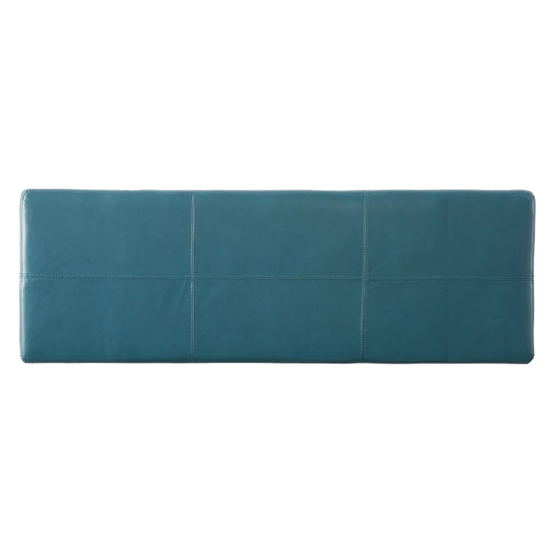 Storage Ottoman with Contemporary Design, Upholstered Seating, Versatile Storage Bench, 51.25" L x 17.5" W x 16.25" H, Teal