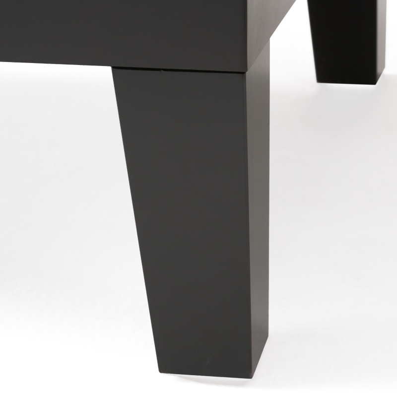Ottoman with Drawer, Plush Comfort, Versatile Design, Durable Build, Compact and Portable, 40.5" x 29.5" x 17.75", Dark Coffee