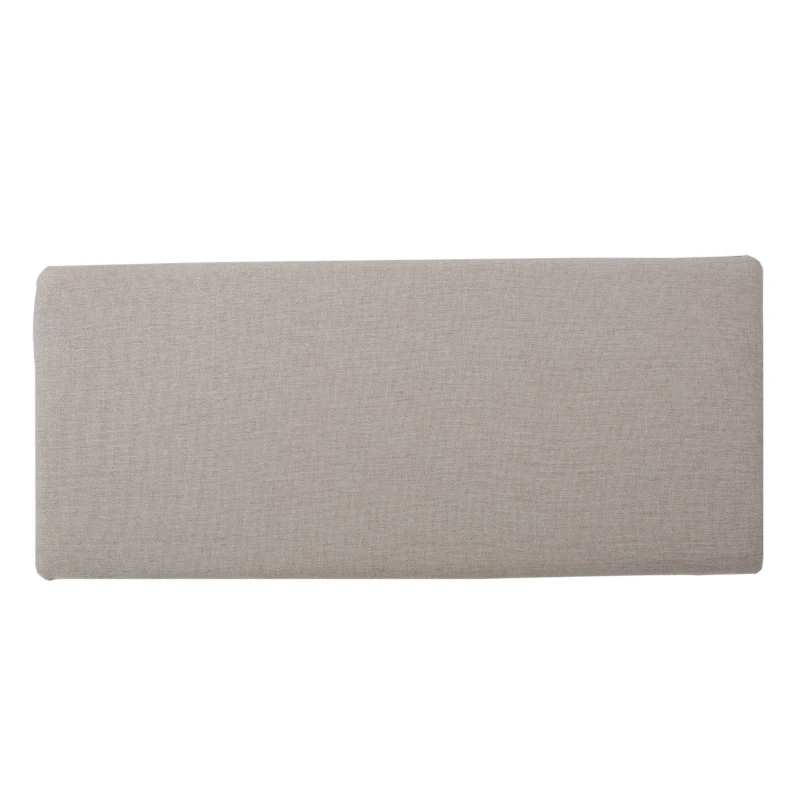 Fabric Storage Ottoman Bench with Solid Wood Construction, Versatile Seating and Storage, 42" L x 18.25" W x 18.25" H, Wheat