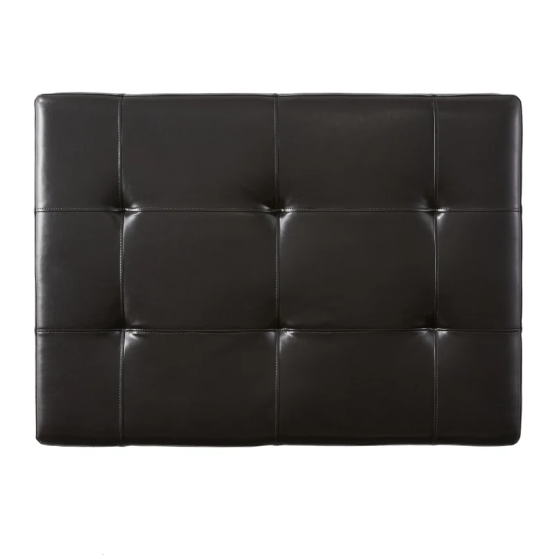 Ottoman with Drawer, Plush Comfort, Versatile Design, Durable Build, Compact and Portable, 40.5" x 29.5" x 17.75", Dark Coffee