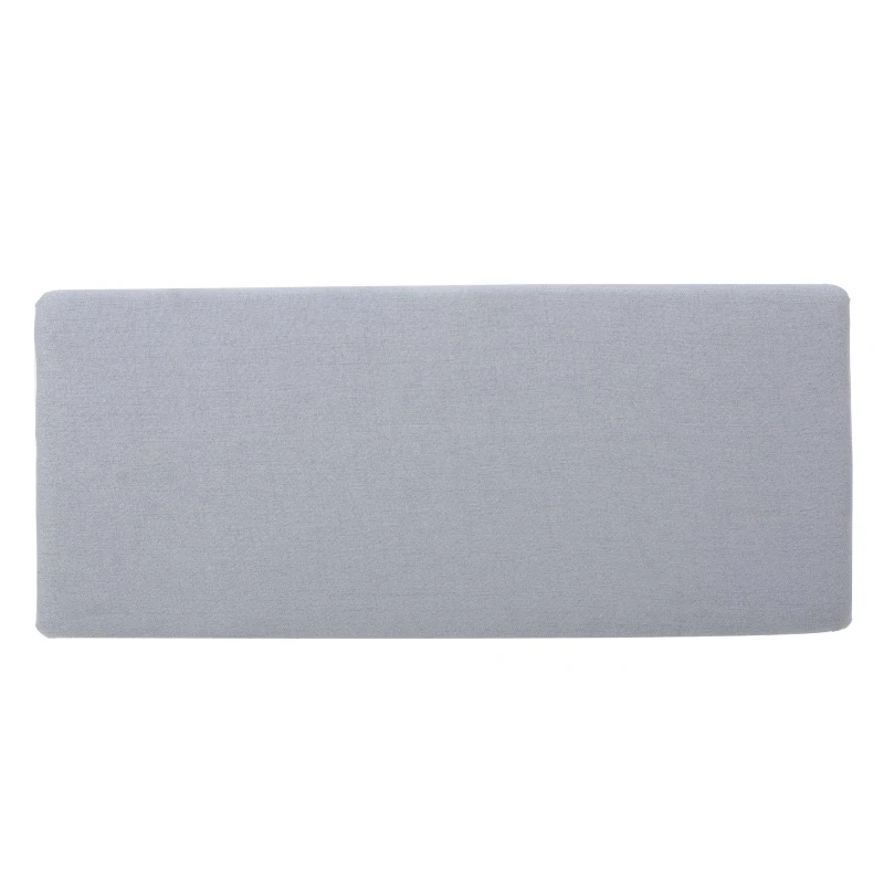 Fabric Storage Ottoman Bench with Solid Wood Construction, Versatile Seating and Storage, 42" L x 18.25" W x 18.25" H, Light Grey
