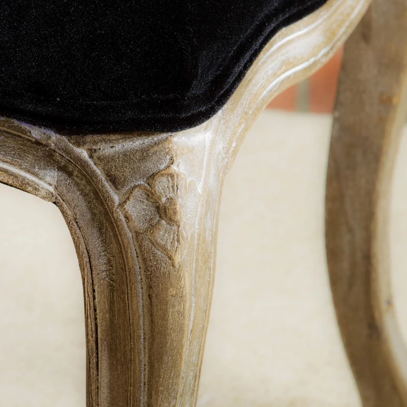 Stylish Bedroom Bench with Padded Seat Cushion, Upturned Wide U Shape, Light Assembly Required, 46.25" L x 17" W x 18" H, Black