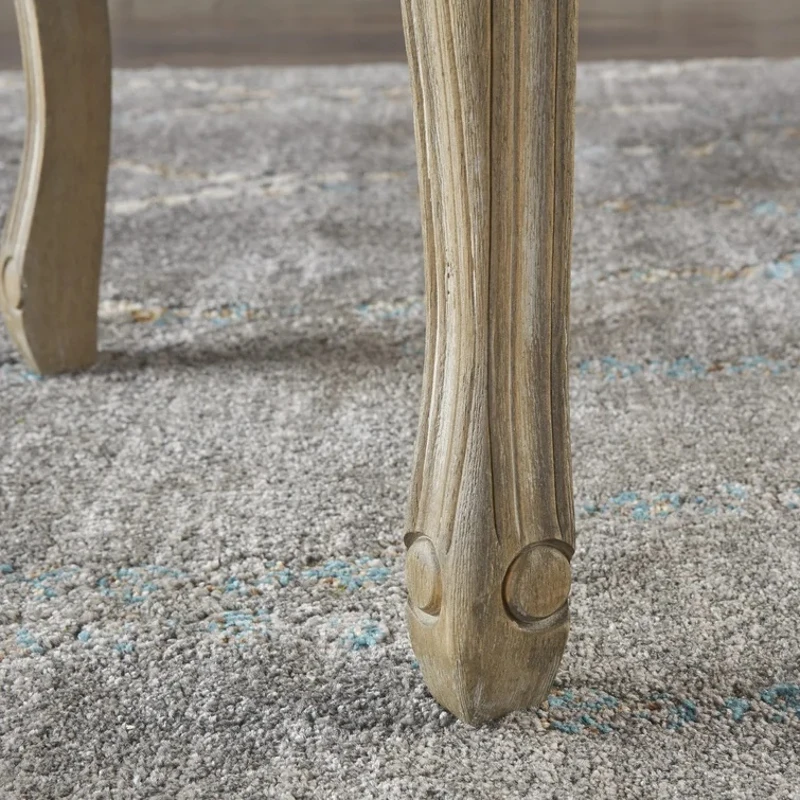 Stylish Bedroom Bench with Padded Seat Cushion, Upturned Wide U Shape, Light Assembly Required, 46.25" L x 17" W x 18" H, Blush