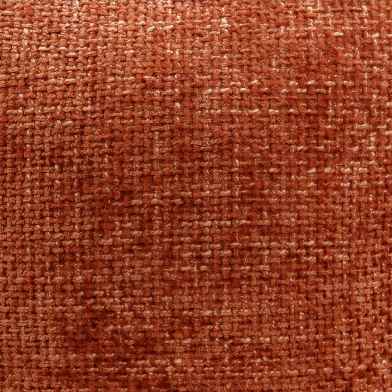 Modern Style Accent Chair, Ergonomic Armrest, Soft Seat, Durable Woven Velvet Fabric, 33.9" L x 31.9" W x 31.5" H, 330 lbs Capacity, Burnt Orange