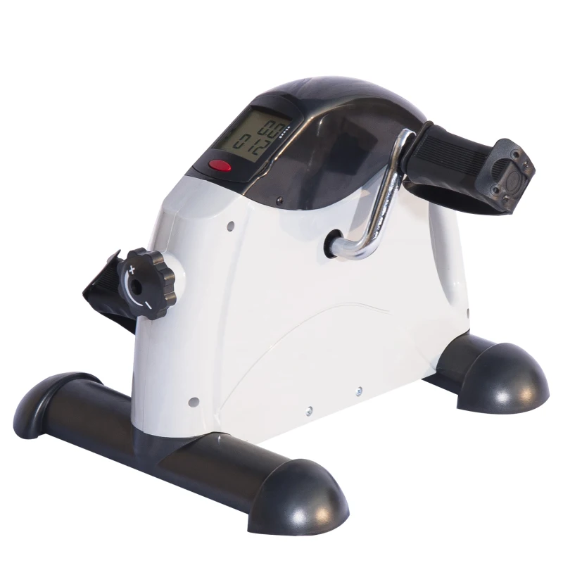 Soozier Portable Mini Exercise Bike Desk Pedal Indoor Cycle Fitness Hand Foot Exercise Machine w/ LCD Display