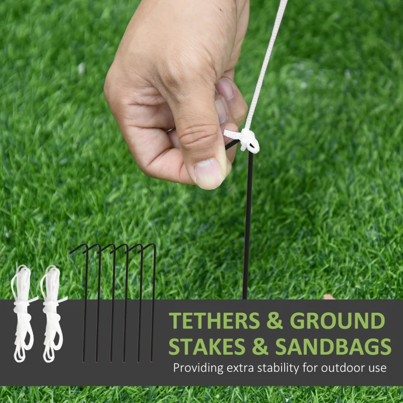 Outsunny 6ft Inflatable Halloween Witch Brews Cauldron with Flame Light, Blow-Up LED Display Indoor Outdoor for Garden, Lawn, Party, Holiday