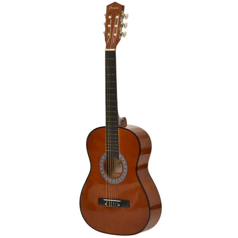 Soozier 36" Classical Guitar Birch Wood Guitar Set with Special Storage Bag for Child Beginners, Coffee