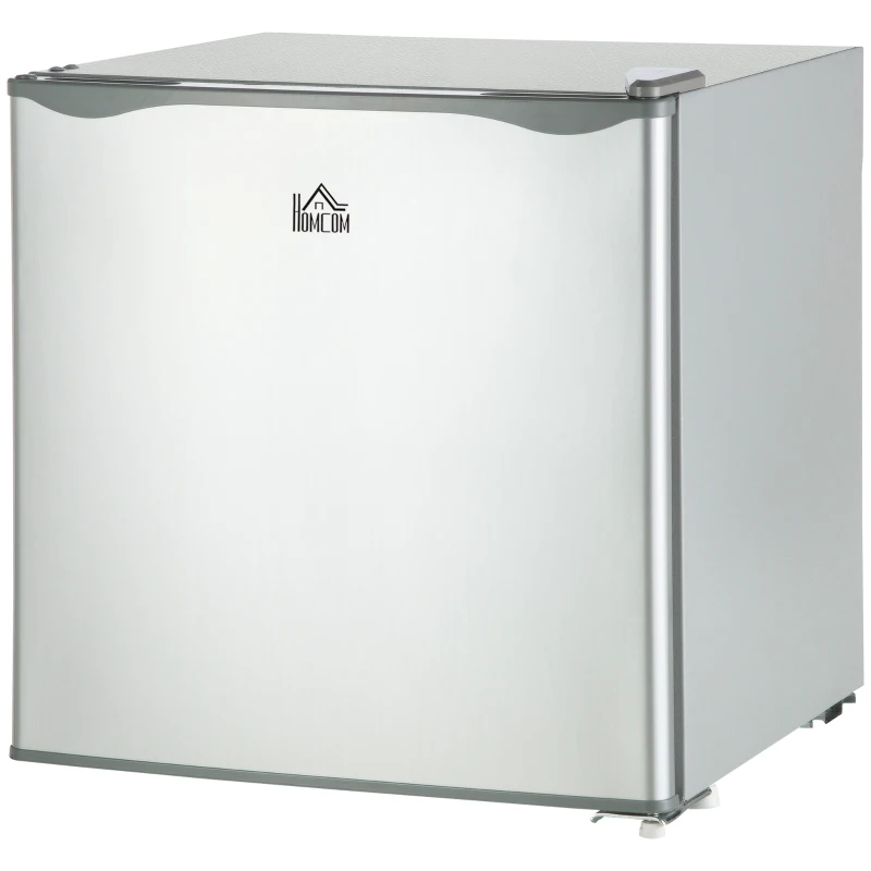 HOMCOM Mini Freezer Countertop, 1.1 Cu.Ft Compact Upright Freezer with Removable Shelves, Reversible Door for Home, Dorm, Apartment and Office, Gray