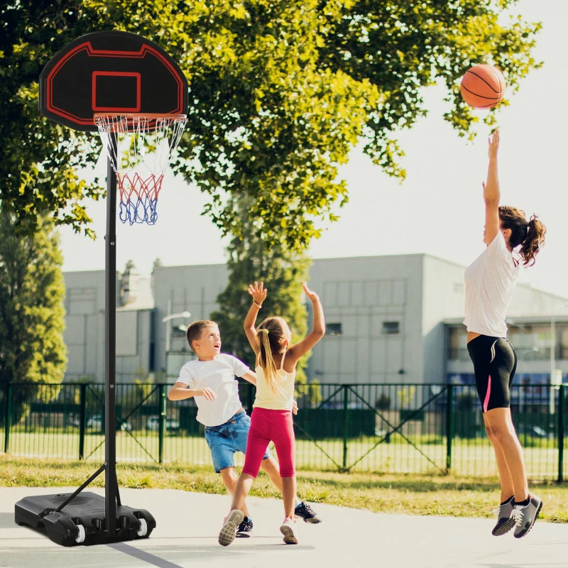 Soozier Portable Kids Basketball Hoop with Wheels