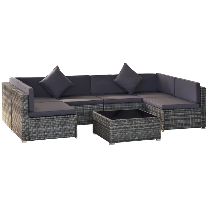 modern wicker patio sectional set