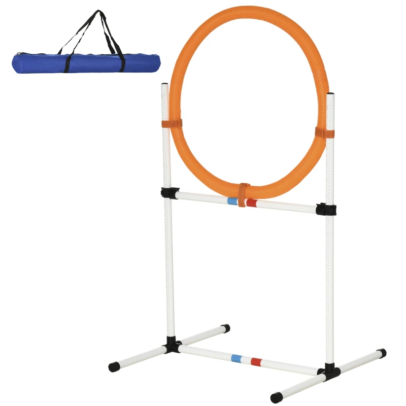 PawHut Dog Agility Training Jump Ring / Hurdle Bar