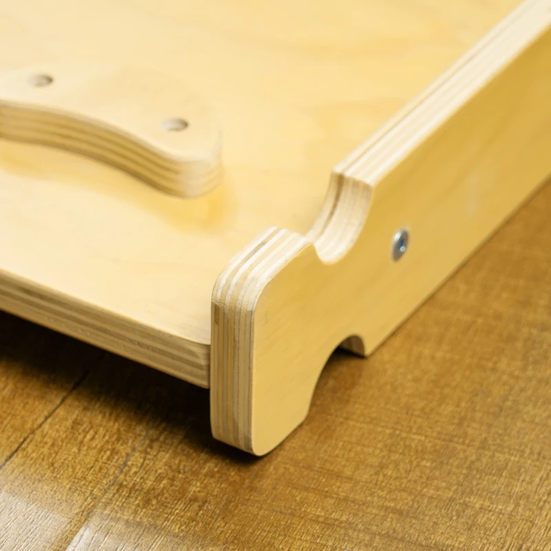 Qaba 4 In 1 Indoor Toddler Climbing Toy Set with Arch Climber, Ramp & Cushion, Wood