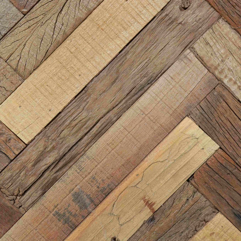 Handcrafted Boho Nightstand with Recycled Wood, Iron Frame, and Storage Cabinet, 17.5" W x 14.0" D x 23.0" H, Natural