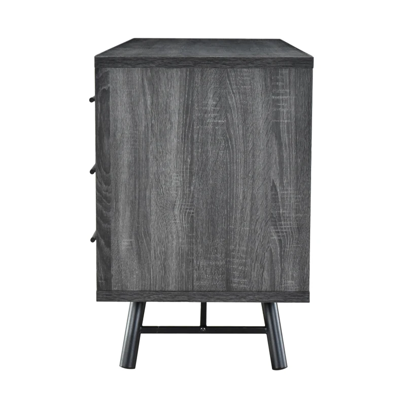 Vinsetto Modern Industrial Sideboard Buffet, Durable Iron Legs, Ample Storage, Easy Assembly, 55.50” W x 20.00” D x 29.50” H, Grey
