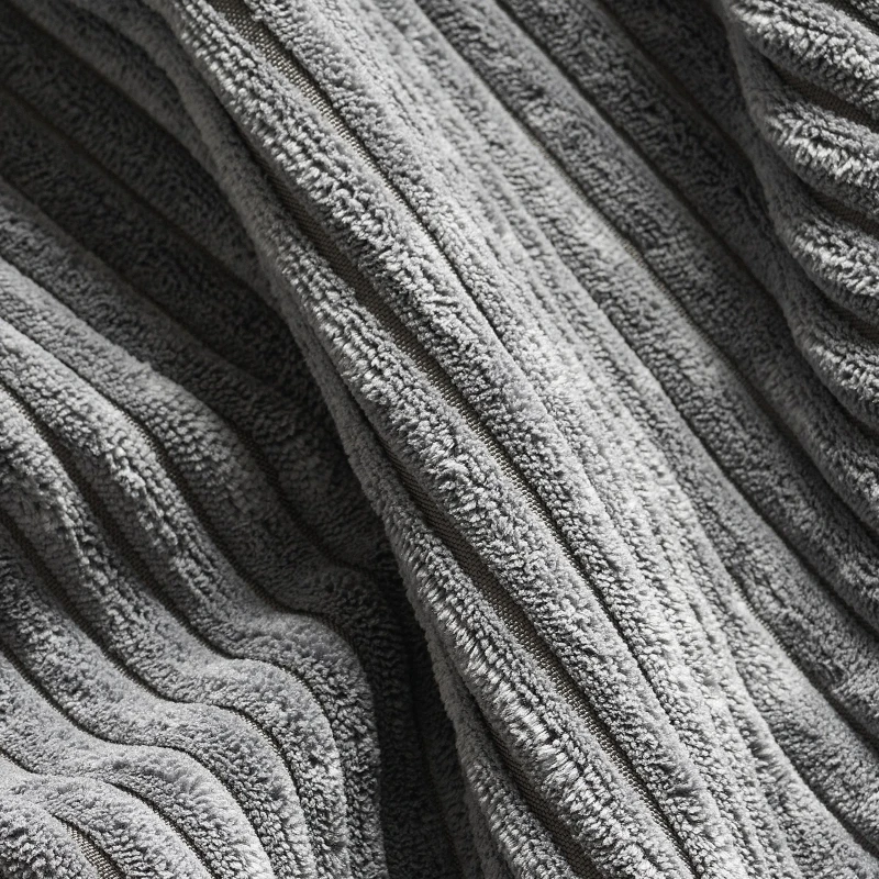 87" x 61" Modern L-Shaped Corduroy Sofa with Reversible Chaise, 4-Seat, Couch with Pillows for Living Room, 87″ L x 61″ W x 33″ H, Gray