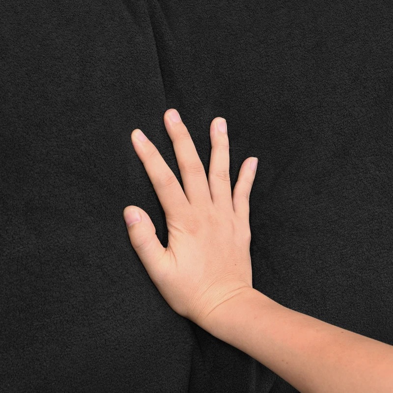 103.5" Modern L-Shaped 4-Seat Velvet Fabric Sectional Sofa Set with Convertible Ottoman, Freely Combinable for Living Room, Black