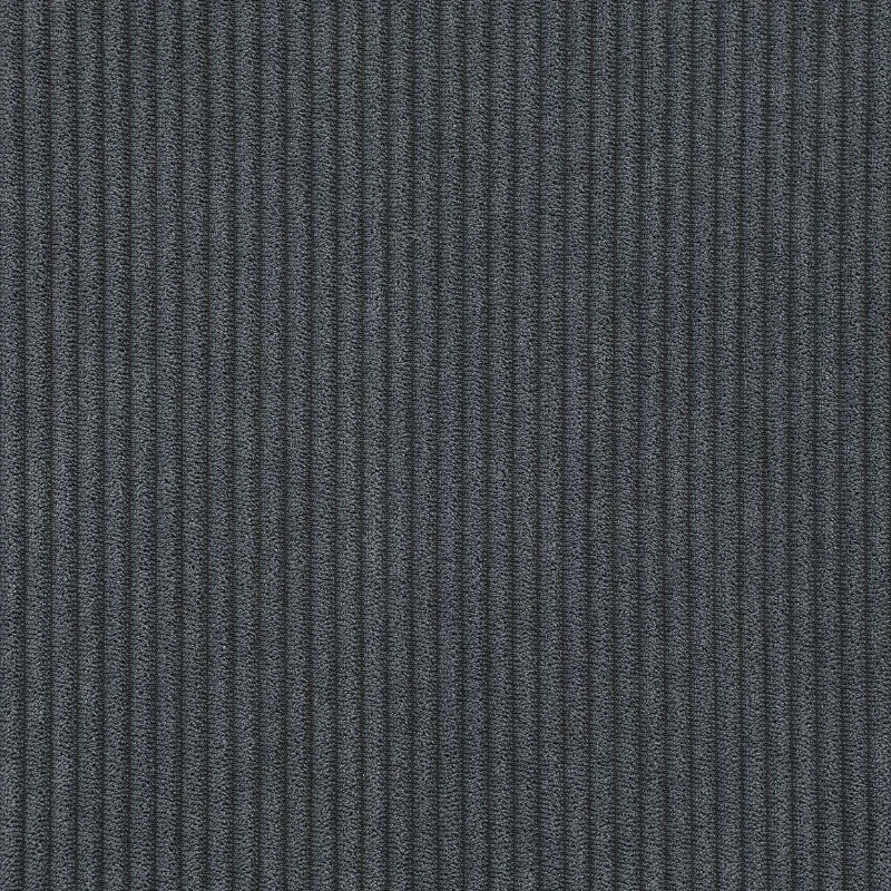 93" Modern Sectional Sofa with Convertible Ottomans and Vertical Stripes, 5-Seat L-Shape Armless Couch Set for Living Room, Dark Gray