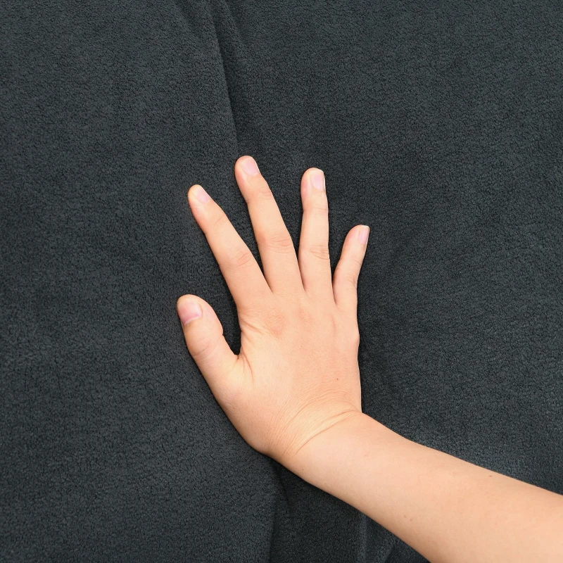 103.5" Modern L-Shaped 4-Seat Velvet Fabric Sectional Sofa Set with Convertible Ottoman, Freely Combinable for Living Room, Dark Grey