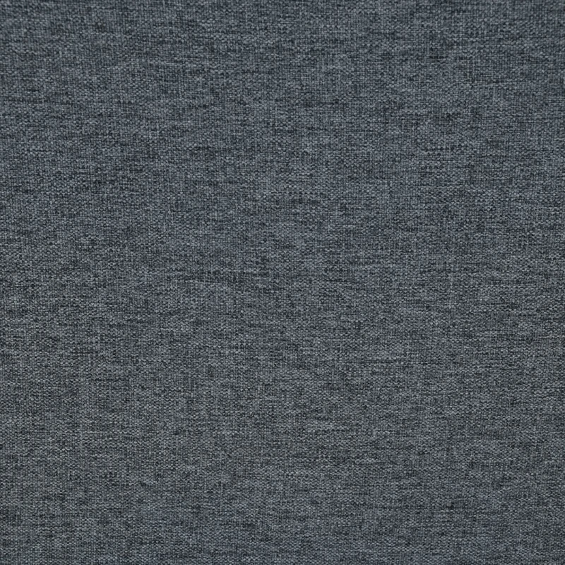 90" Modern L-Shape 5-Seat Sectional Sofa Set with Convertible Ottoman and 2 Pillows, Linen Fabric Couch, 90″ L x 60″ W x 32″ H, Dark Grey