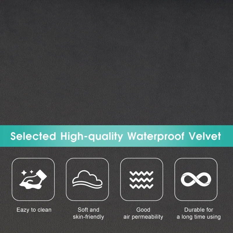 Modern U-Shaped 6-Seat Sectional Sofa with Chaise Lounge, Upholstered Sleeper Couch with Waist Pillows, 110″ L x 55″ W x 33″ H, Gray