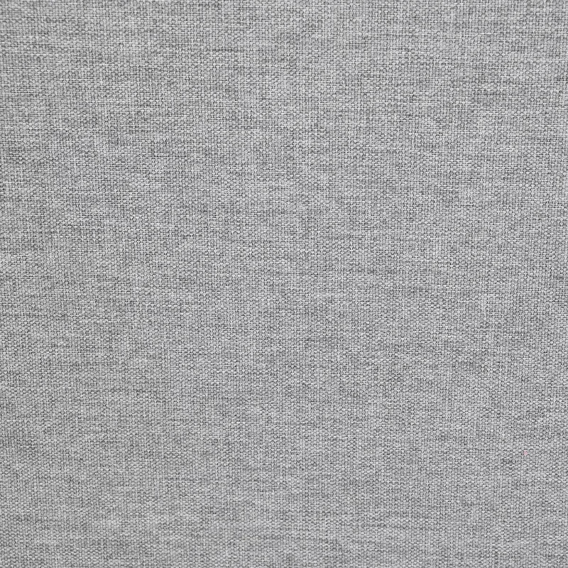 90" Modern L-Shape 5-Seat Sectional Sofa Set with Convertible Ottoman and 2 Pillows, Linen Fabric Couch, 90″ L x 60″ W x 32″ H, Grey