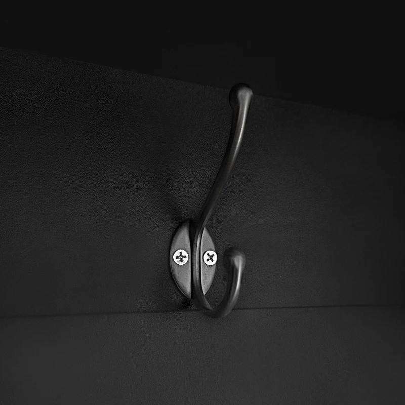 Vinsetto 27.5''W Narrow Hall Tree with Flip Drawer, Multi-functional Coat Rack with 4 Hanging Hooks & Adjustable Shoe Storage Cabinet for Hallway, Black