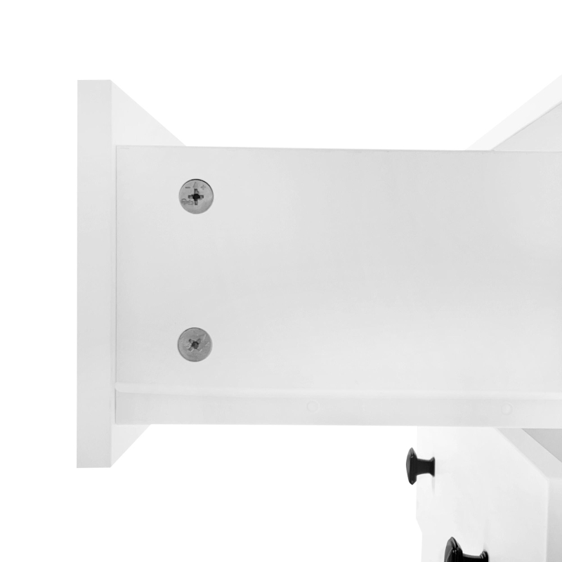 Vinsetto 27.5''W Narrow Hall Tree with Flip Drawer, Multi-functional Coat Rack with 4 Hanging Hooks & Adjustable Shoe Storage Cabinet for Hallway, White