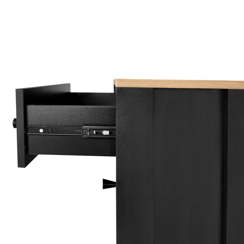 Modern Slim Shoe Cabinet Set with 4 Flip Drawers, Wood Grain Pattern Top, Adjustable Panels, Shoe Rack for Hallway, Black