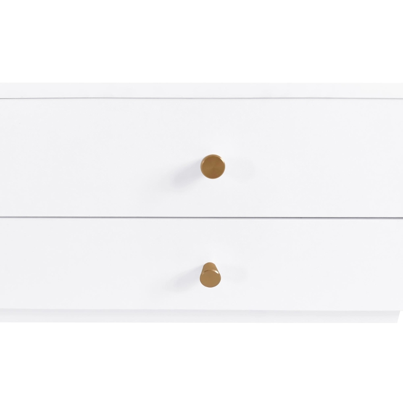 Luxurious TV Stand with Fluted Glass Doors, Media Console for TVs Up to 95'', Tempered Glass Shelf, Multiple Storage Options, White