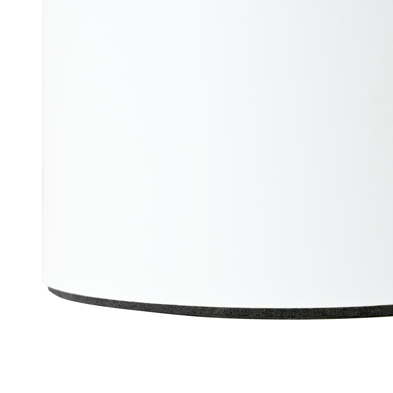 Cloud Coffee Table with 1.5" Thick Tabletop, 3 Sturdy Legs, Irregular End Table for Living Room, Easy Assembly, 44" L x 26" W x 15.5" H, White