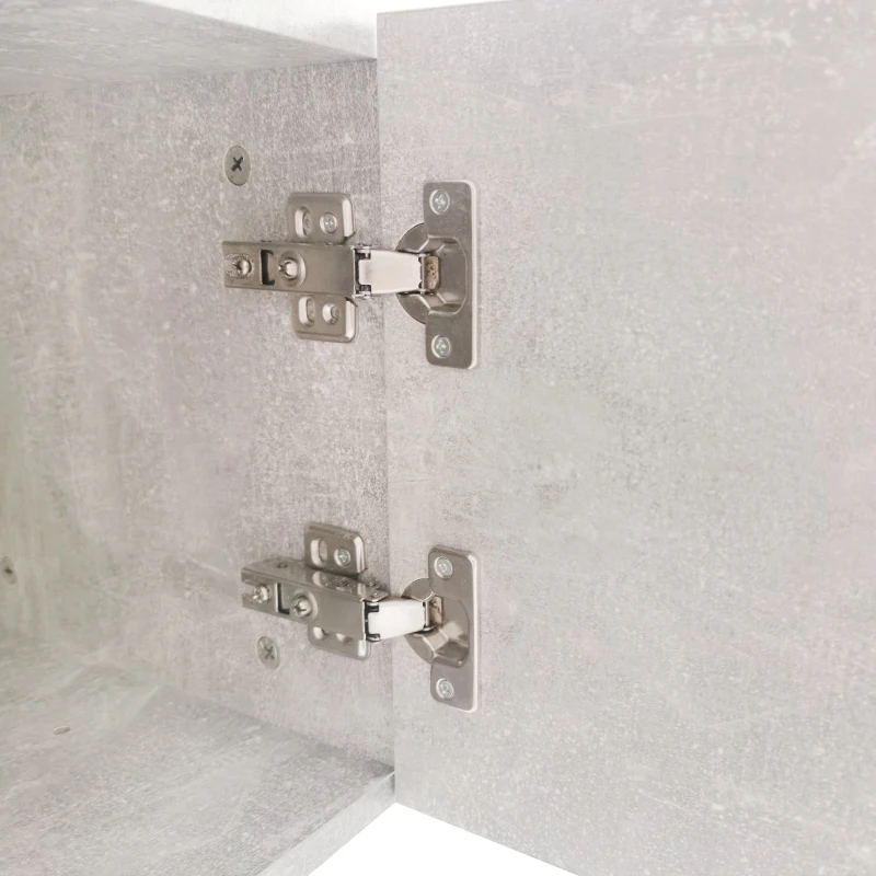 Unique Shape TV Stand for TVs Up to 88" with 2 Illuminated Glass Shelves, High Gloss Entertainment Center, LED Color Changing Lights, Gray