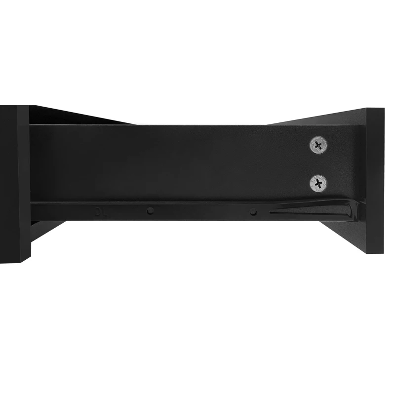 Vinsetto Modern High Gloss Coffee Table with 4 Drawers, Multi-Storage Square Cocktail Tea Table with Wood Grain Legs, 31.5''x31.5'', Black