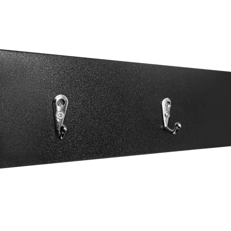 Vinsetto Multi-functional Shoe Cabinet with 3 Flip Drawers, Hall Tree with Mirror, Freestanding Entryway Organizer with 6 Hanging Hooks, Black