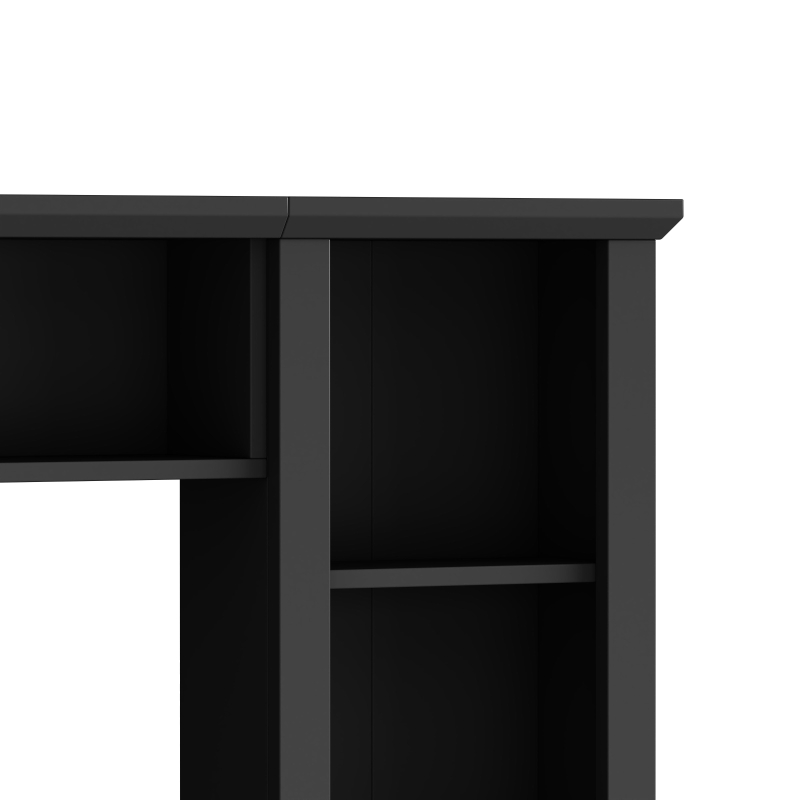Minimalist Storage TV Stand for TVs Up to 75" with Adjustable Shelves, Entertainment Wall Unit Set for Living Room, 103" L x 15" W x 77" H, Black