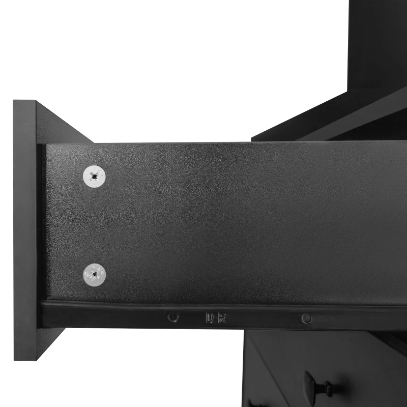 Vinsetto 27.5''W Narrow Hall Tree with Flip Drawer, Multi-functional Coat Rack with 4 Hanging Hooks & Adjustable Shoe Storage Cabinet for Hallway, Black