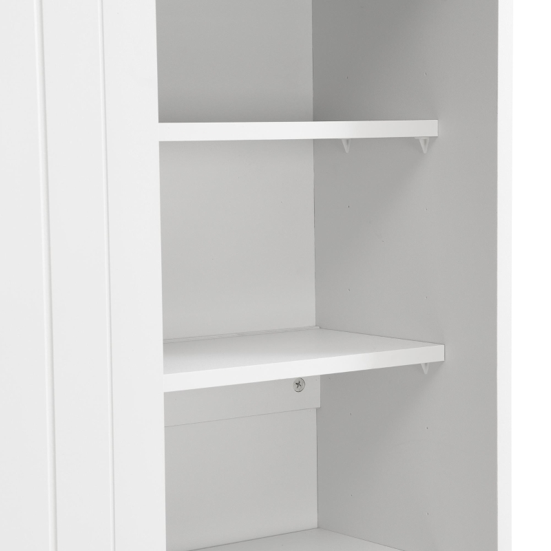 Vinsetto Multifunctional Hall Tree with Storage Bench, Hallway Shoe Cabinet with Shelves, Mudroom Coat Storage with Hanging Hooks for Entryways, White