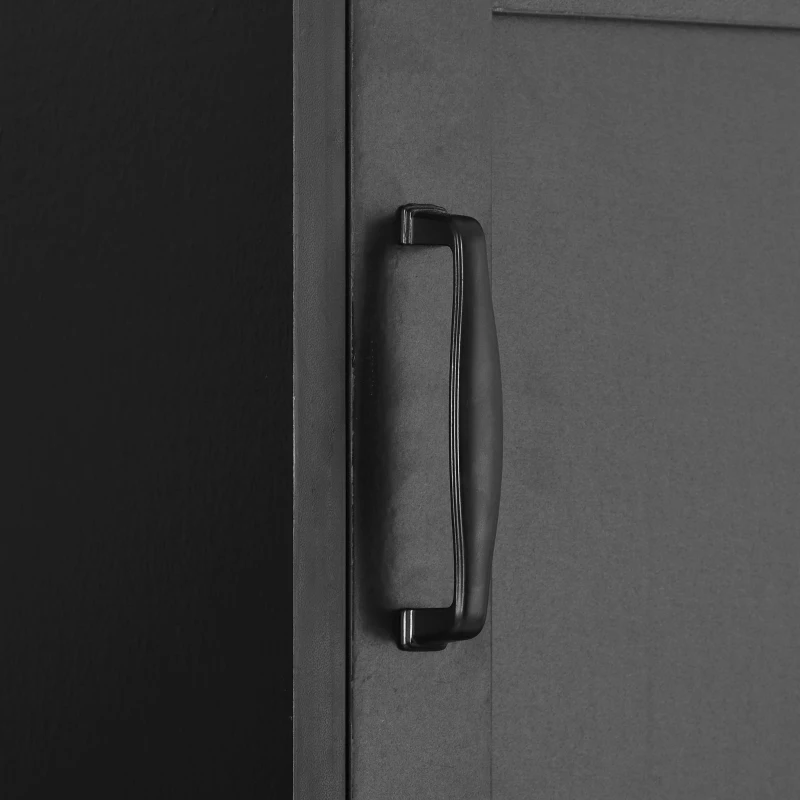 Vinsetto Modern 4-in-1 Hall Tree with Coat Rack, Storage Bench, Entryway Shelf, 7 Metal Hooks, and 4 Cabinets, 78.5" L x 15" W x 72" H, Black