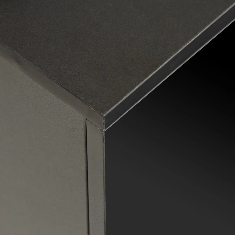 Vinsetto 82.5" Minimalist TV Stand for 90+" TV with Color Changing LED Lights, High Gloss Finish, Modern Entertainment Center, Black