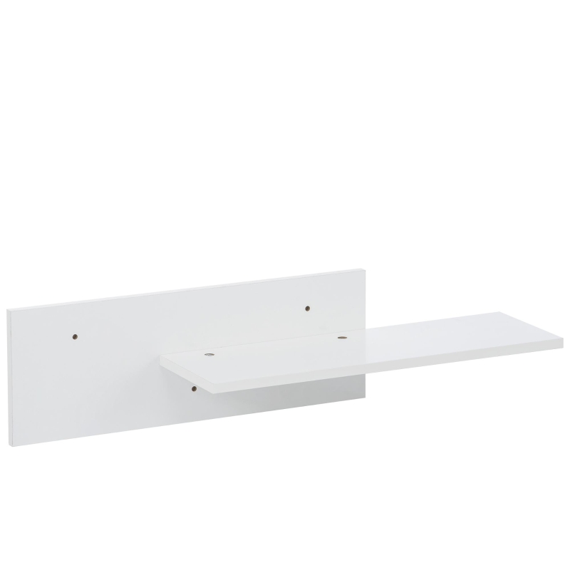 Vinsetto Wall Mount Floating TV Stand with 4 Media Storage Cabinets, 2 Shelves, and 16-Color RGB LED Lights for 95+" TV, White