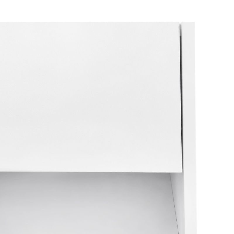 Vinsetto Functional TV Stand with Open and Hidden Storage, Sleek and Stylish TV Stand, Two-Tone Media Console for TVs Up to 80", White
