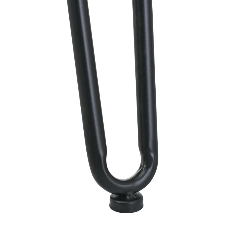 Modern Wood Coffee Table with Metal Chevron Pattern Legs, Cocktail Table for Living Room, Easy Assembly, 43" L x 19.5" W x 18" H, Natural