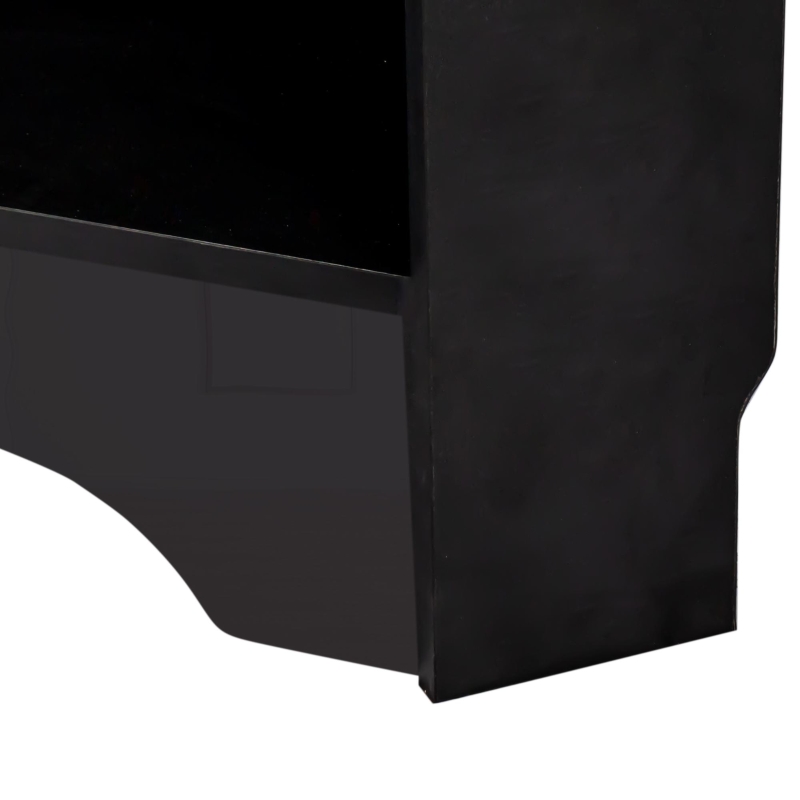 Minimalist Corner Hall Tree with Shoe Bench, 4 Hooks and Adjustable Shelf, Versatile Entryway Coat Rack Stand, 29.5" L x 18" W x 71.5" H, Black