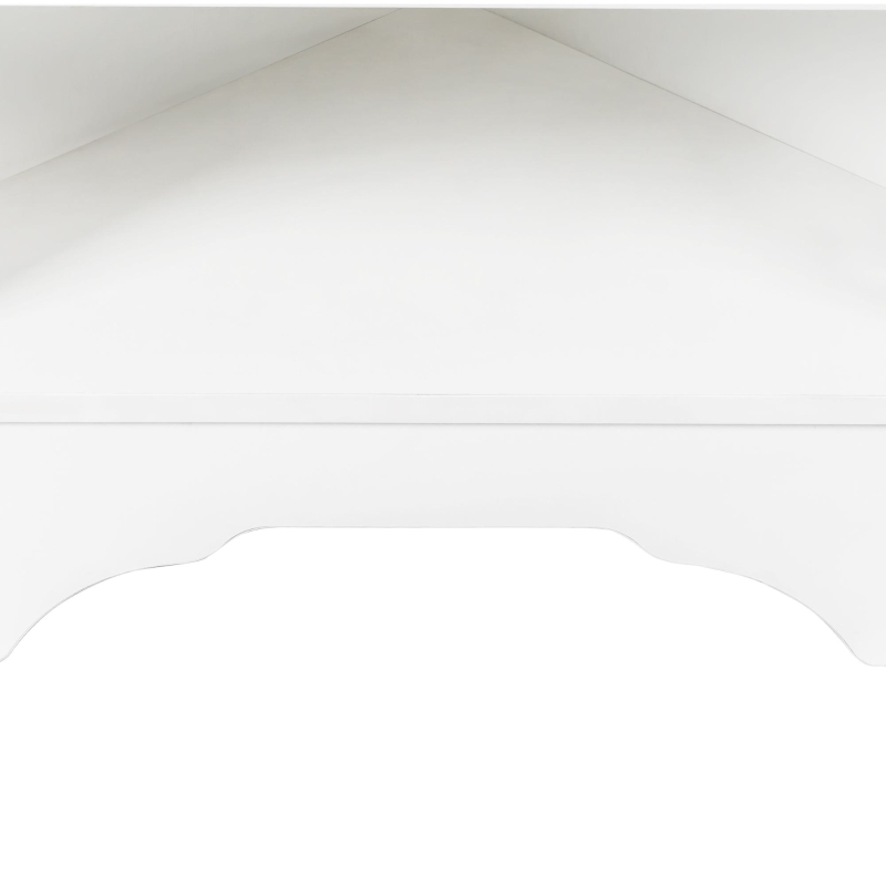 Minimalist Corner Hall Tree with Shoe Bench, 4 Hooks and Adjustable Shelf, Versatile Entryway Coat Rack Stand, 29.5" L x 18" W x 71.5" H, White