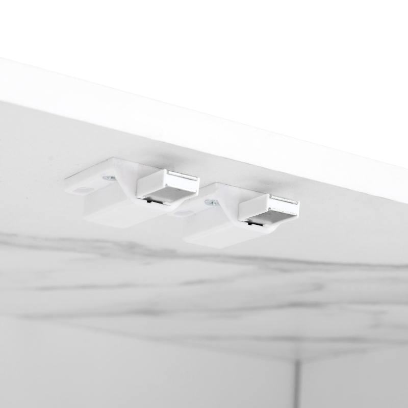 Vinsetto Modern APP Controlled LED TV Stand for TVs Up to 105", Faux Marble Media Console, with Tempered Glass Doors, 2 Drawers & Cabinets, White